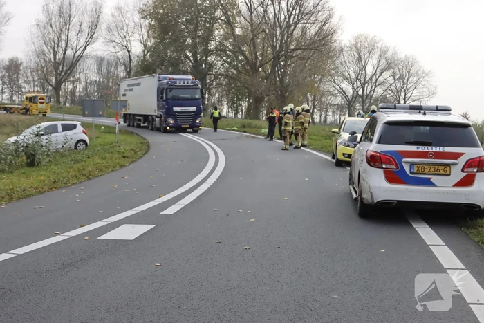 Traumahelikopter landt voor zwaargewond persoon