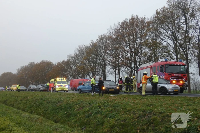 Meerdere voertuigen betrokken bij verkeersongeval