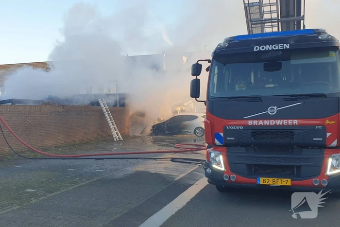 Veel rook bij brand in bijgebouw