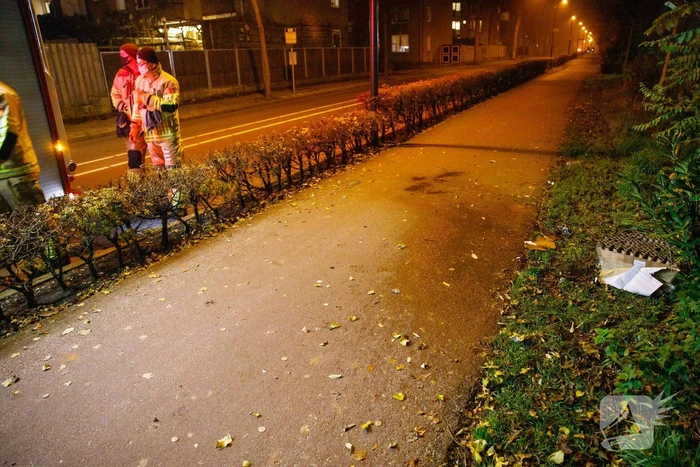 Restanten vuurwerk in brand gestoken
