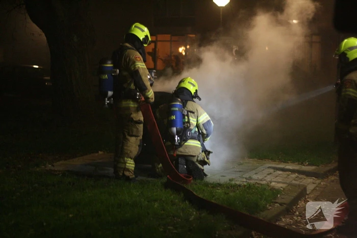Brand in container snel geblust