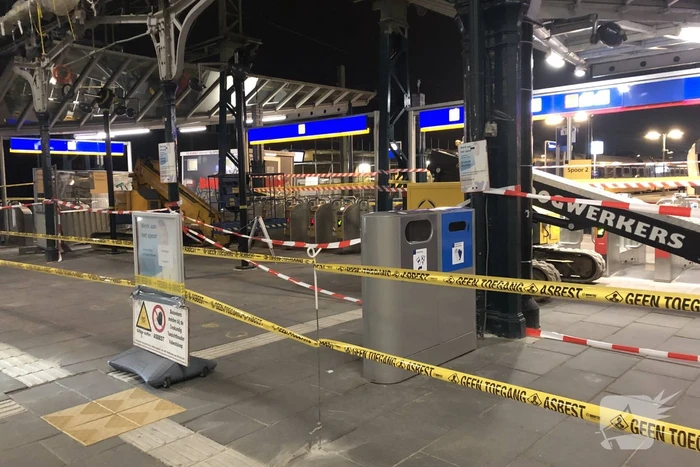 Treinstation Leeuwarden afgesloten door verwijderen asbest