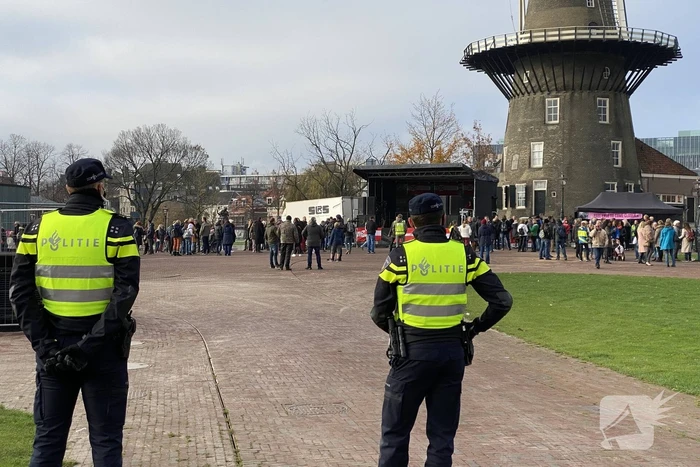 Demonstratie tegen corona vaccinaties
