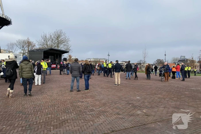 Demonstratie tegen corona vaccinaties