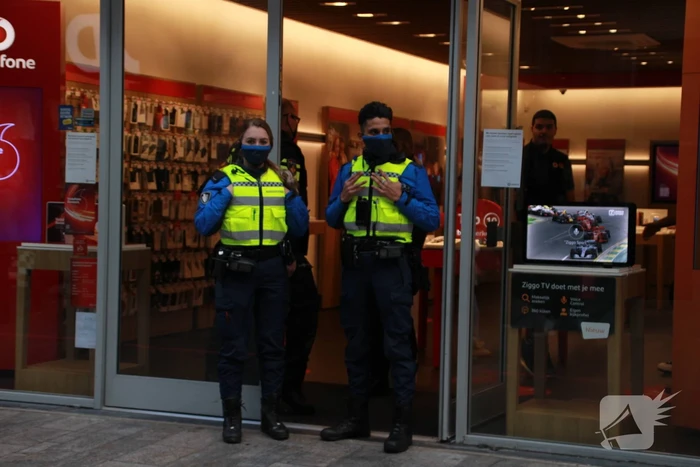 Overval op Vodafone winkel