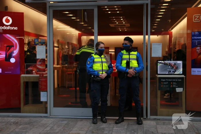 Overval op Vodafone winkel