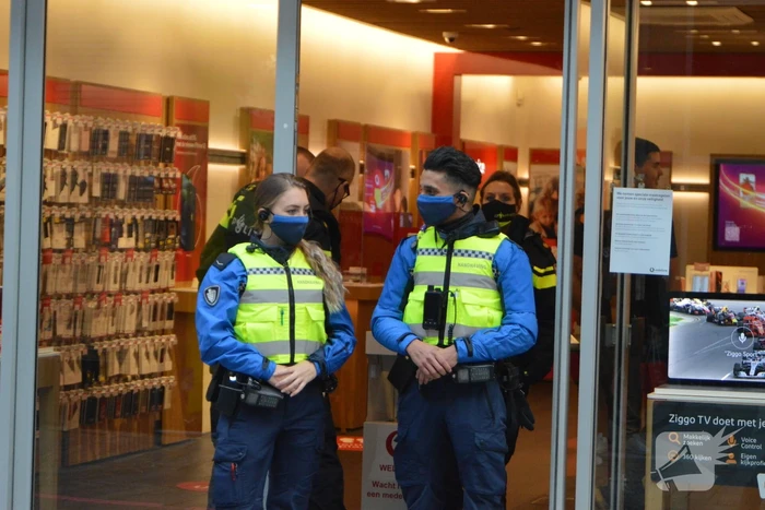 Overval op Vodafone winkel