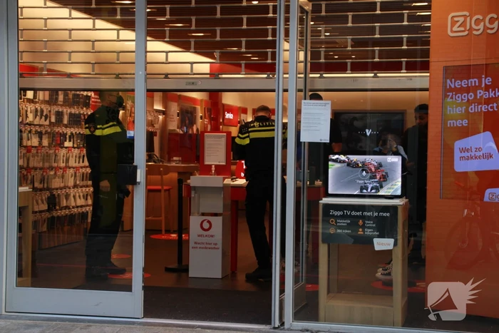 Overval op Vodafone winkel