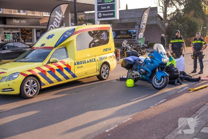 Motorrijder gewond bij valpartij