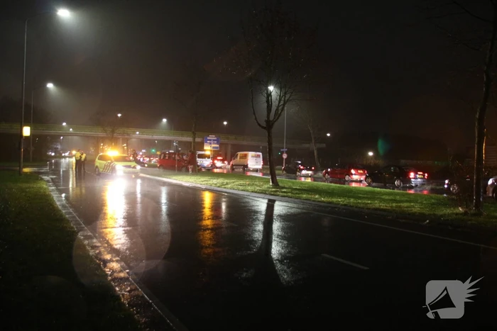 Schade na aanrijding tussen twee auto's