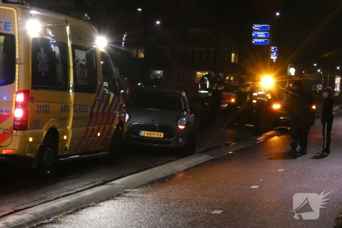 Voertuigen met elkaar in botsing