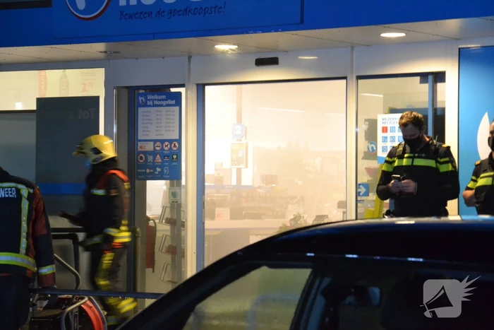 Brand in supermarkt blijkt mistgenerator