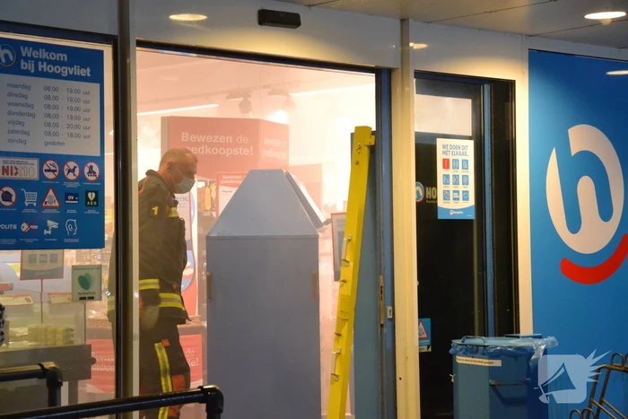 Brand in supermarkt blijkt mistgenerator