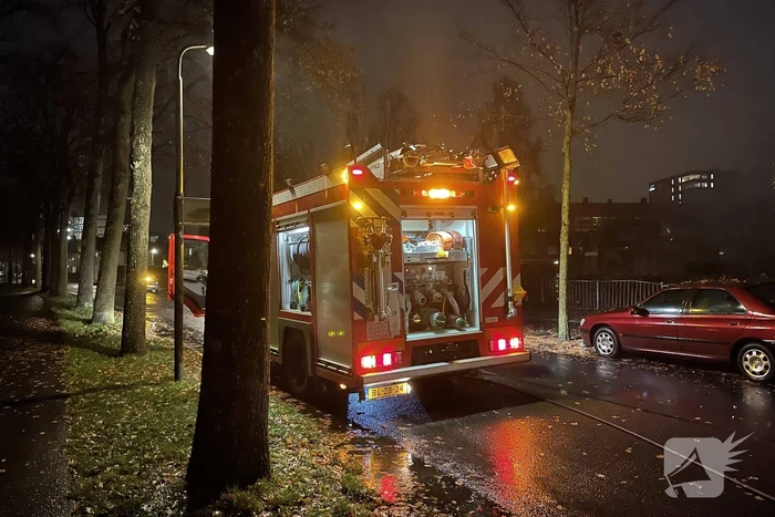 Brand in bezorgauto van Picnic