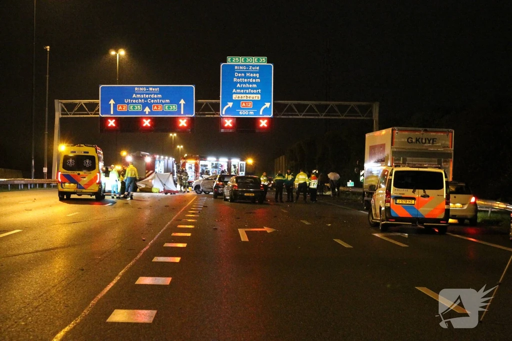 Rijksweg A2 112 meldingen Nieuwegein 
