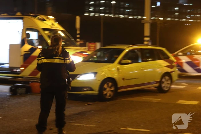 Scooterrijder gewond bij aanrijding met auto