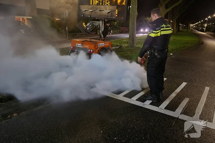 Tekstkar beschadigd naar harde knal