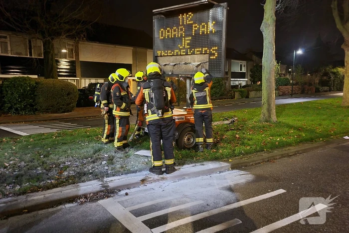 Tekstkar beschadigd naar harde knal