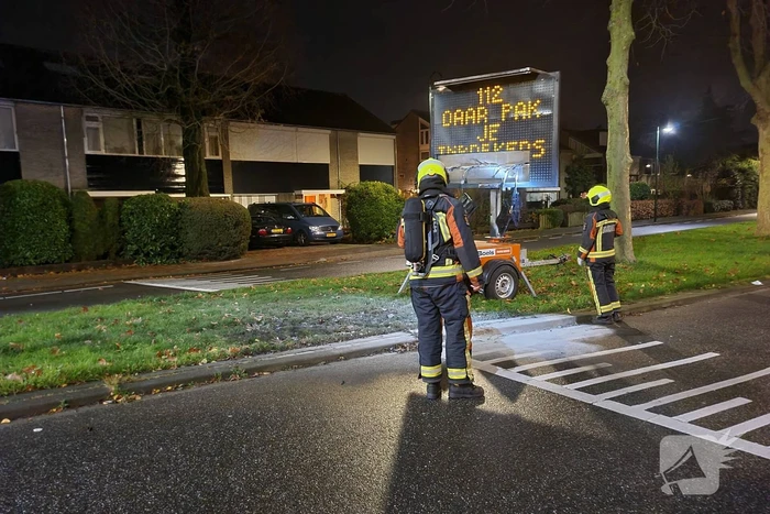 Tekstkar beschadigd naar harde knal