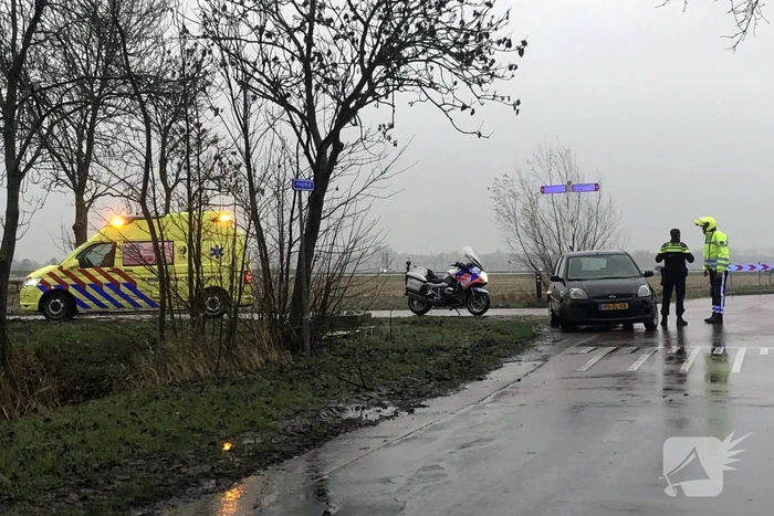 Fietser gewond bij aanrijding met auto
