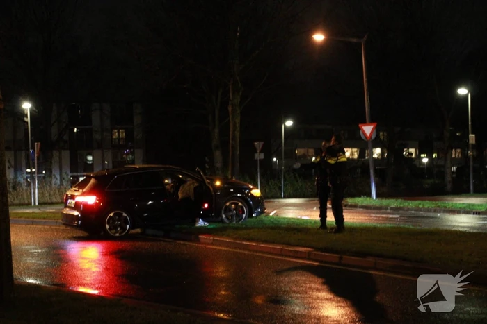 Automobilist verliest macht over het stuur en botst tegen boom