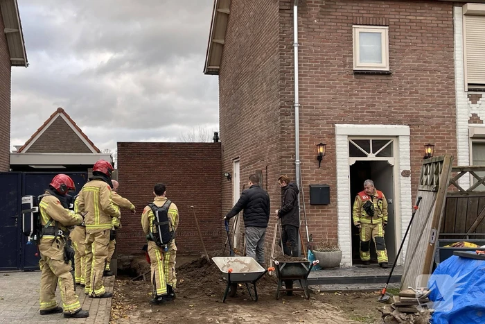Gaslekkage ontstaan door graafwerkzaamheden