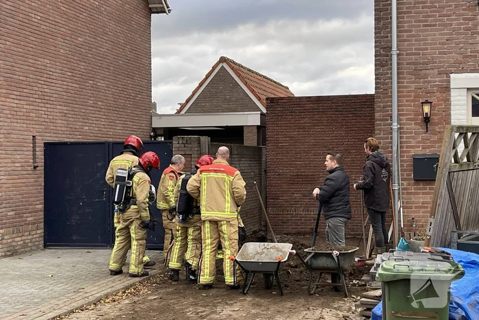 Gaslekkage ontstaan door graafwerkzaamheden