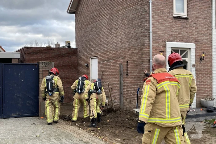 Gaslekkage ontstaan door graafwerkzaamheden