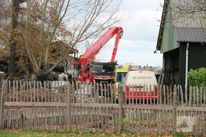 Veel hulpdiensten ingezet voor incident in schuur