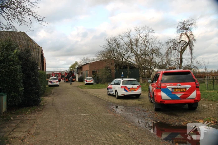 Veel hulpdiensten ingezet voor incident in schuur