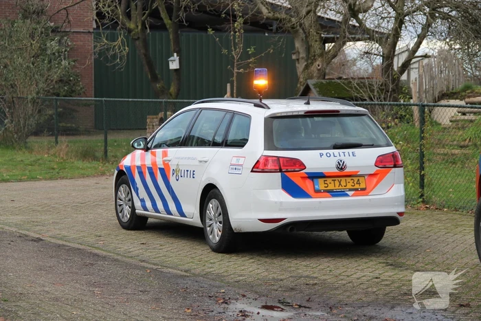 Veel hulpdiensten ingezet voor incident in schuur