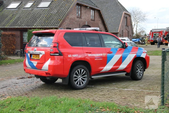 Veel hulpdiensten ingezet voor incident in schuur