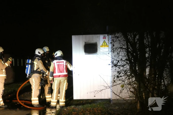 Brand in transformatorhuisje
