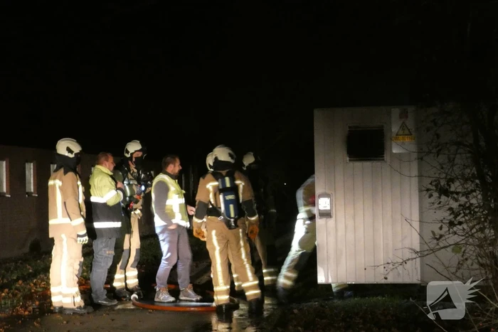 Brand in transformatorhuisje