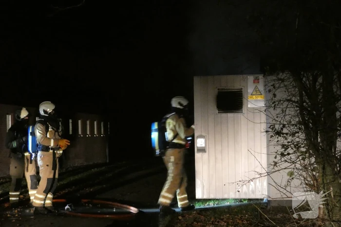 Brand in transformatorhuisje