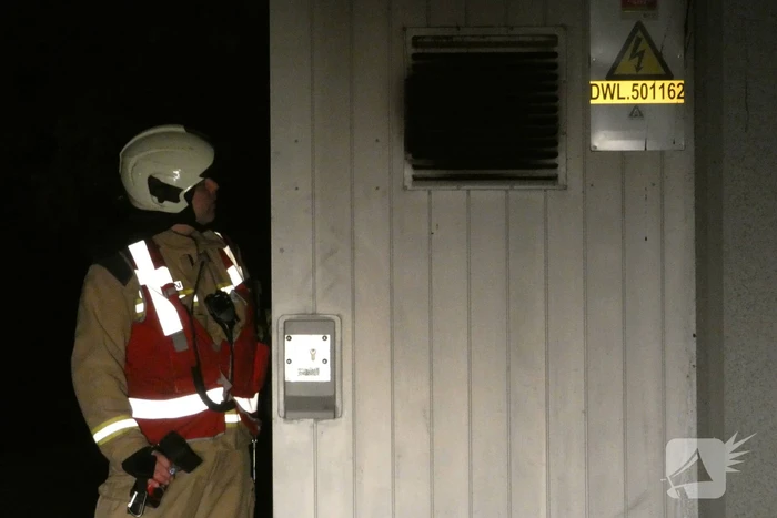 Brand in transformatorhuisje