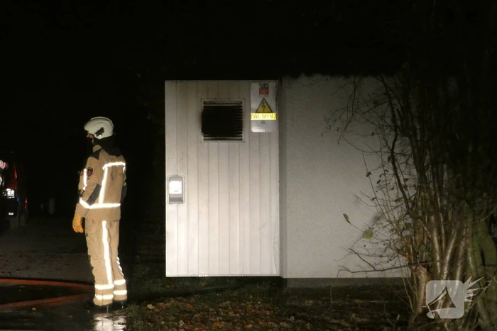 Brand in transformatorhuisje