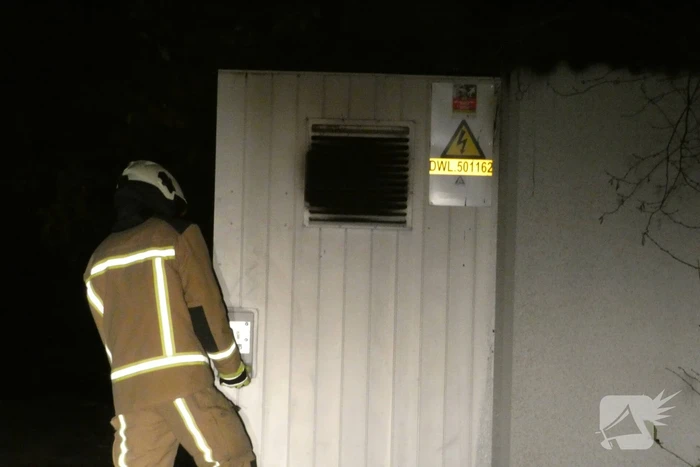 Brand in transformatorhuisje