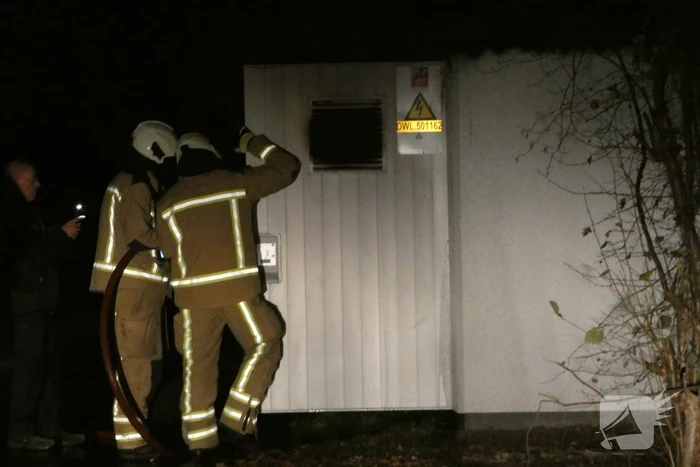 Brand in transformatorhuisje