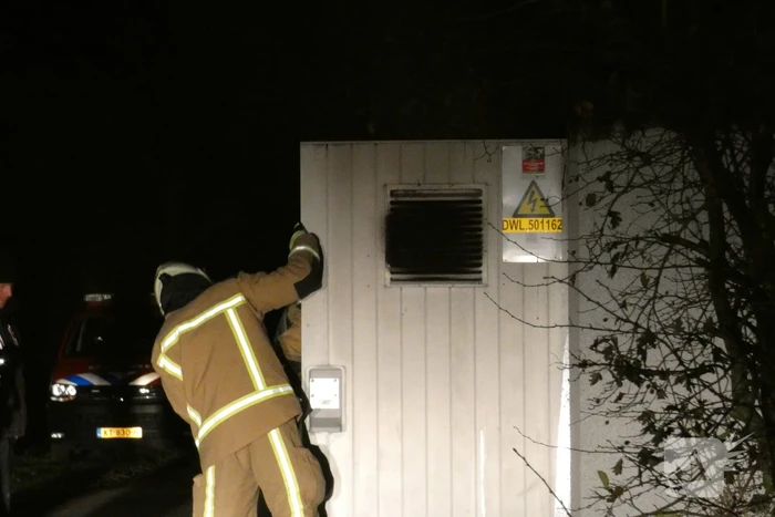 Brand in transformatorhuisje
