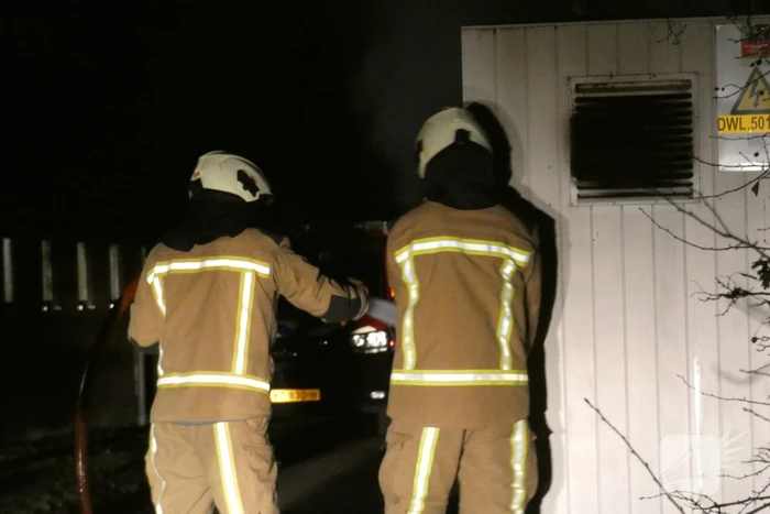 Brand in transformatorhuisje