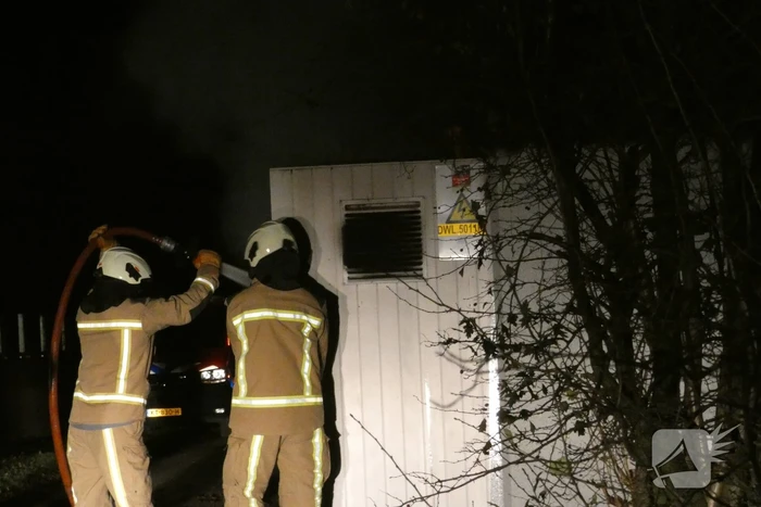 Brand in transformatorhuisje