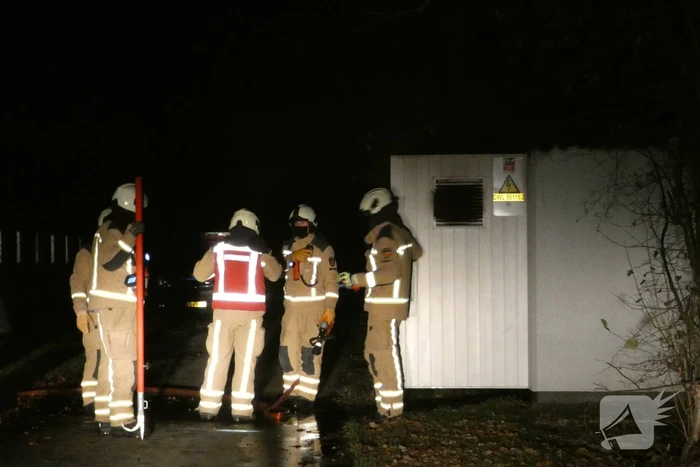 Brand in transformatorhuisje