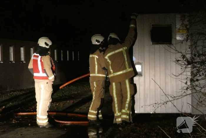 Brand in transformatorhuisje