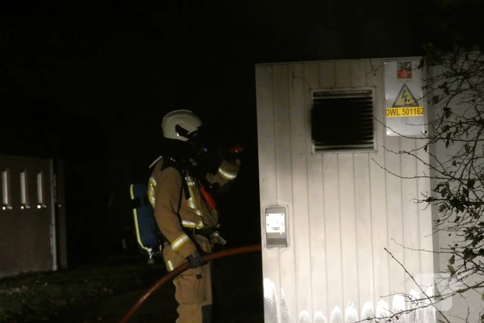 Brand in transformatorhuisje