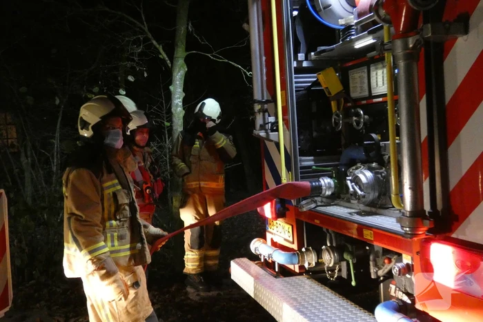 Brand in transformatorhuisje
