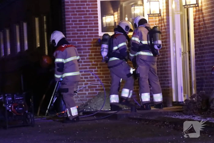 Breuk in gasleiding in spouwmuur