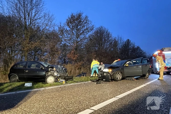 Ravage na botsing tussen twee voertuigen