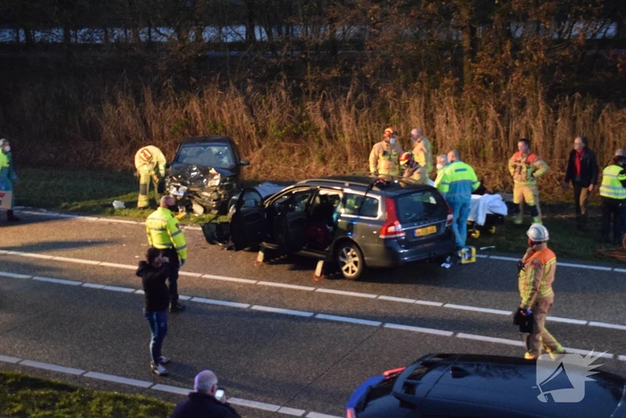 Ravage na botsing tussen twee voertuigen