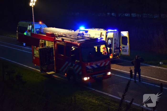 Ravage na botsing tussen twee voertuigen